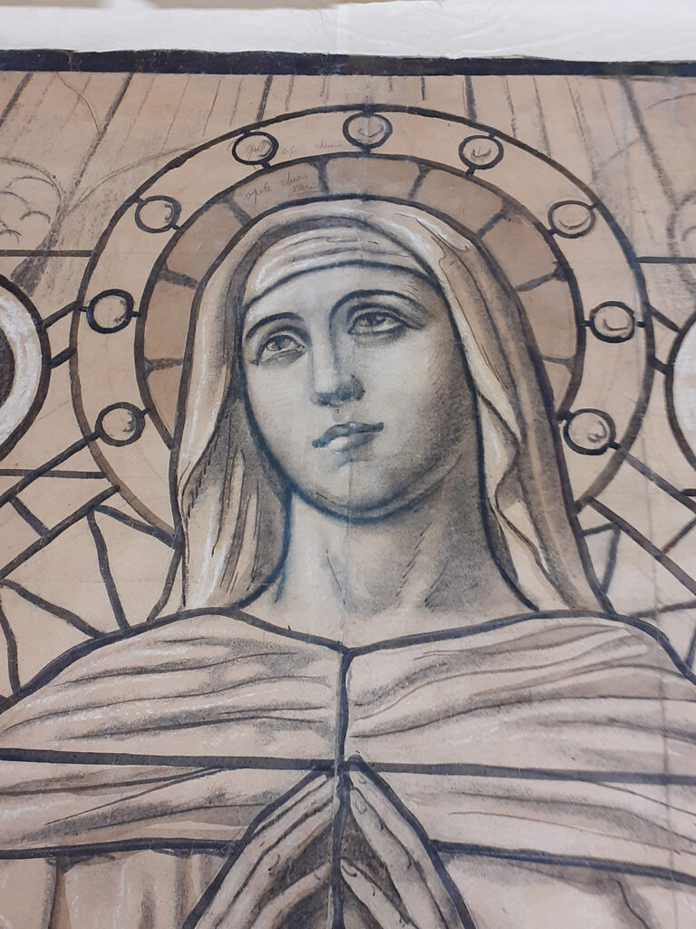 Assunta disegno vetrata Cattedrale